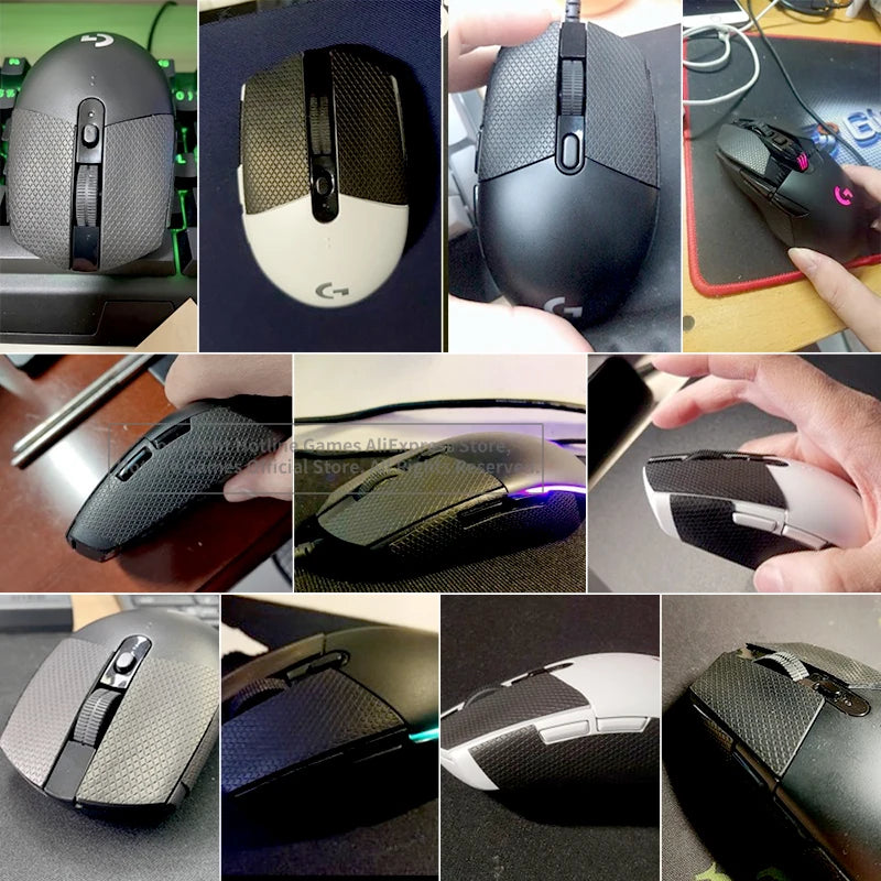 Hotline Games protizdrsni trak za miško Logitech G305 G203 G102 G304 – blazinice, odporne na znoj, protizdrsne nalepke za stranski del miške
