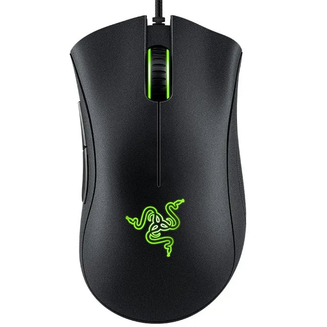 Razer DeathAdder Essential Wired Gaming Mouse, 6400 DPI Optical Gaming Mouse with 5 Programmable Buttons, Ergonomic USB Gaming Mouse for PC & Laptop