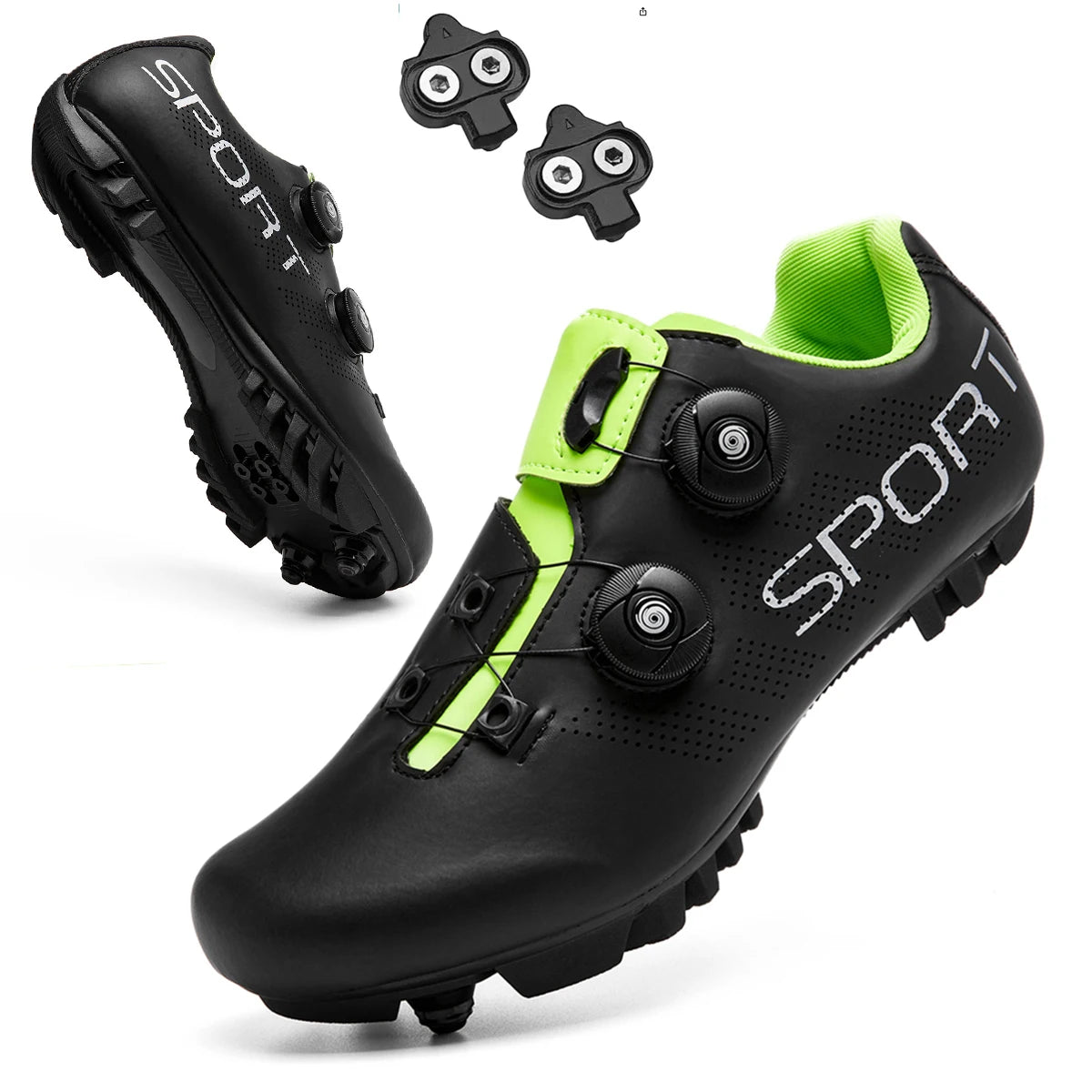 2025 Cycling Sneakers MTB with Cleats Men Carbon Sports Speed Bike Shoes Women Mountain Racing Flat SPD Road Cycling Footwear