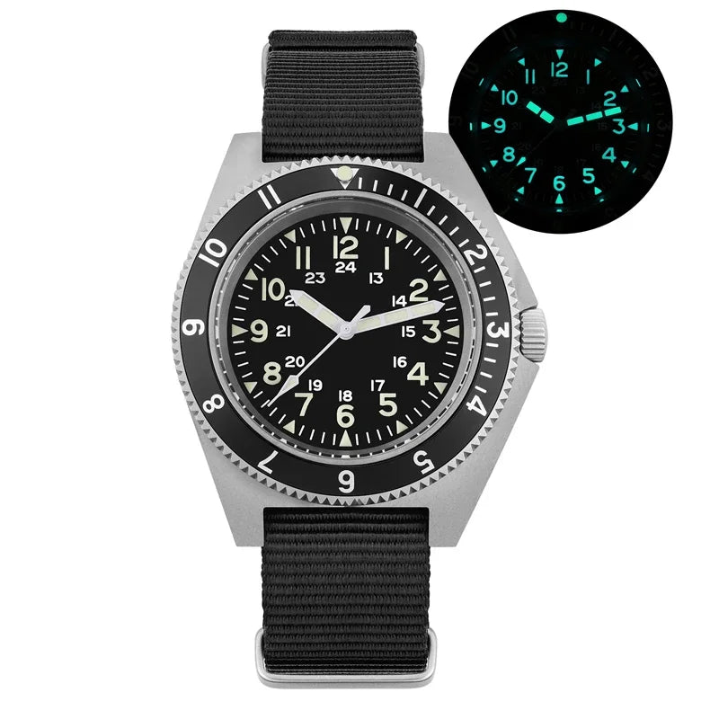 Watchdives WD1972 Men Watch VH31 Sweep Seconds Quartz Movement Sapphire Stainless Steel Watches Waterproof Luminous Wristwatch