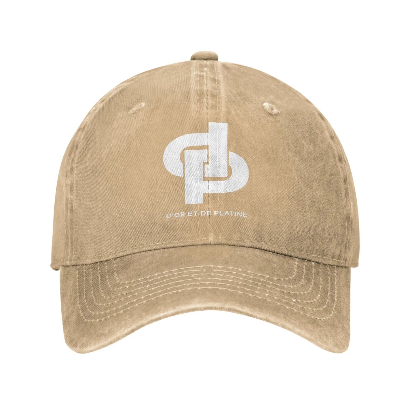 Rapper JuL Washed Baseball Cap D'or et de platine Design Print Sun Trucker Hat Summer Unisex Men Kpop Rock Baseball Caps