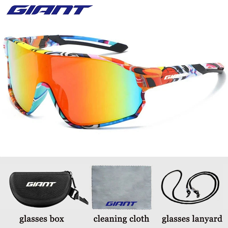 GIANT Cycling Glasses men and women UV400 Anti Fog HD REVO Lenses CE/ANSI Certified Cateye Design MTB/Road Bike