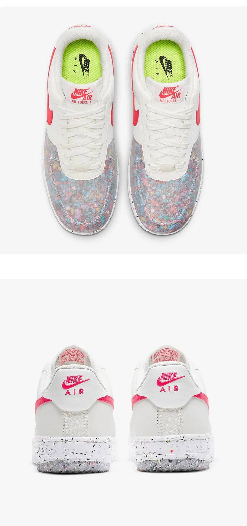 Nike Authentic AIR FORCE 1 CRATER Damen-Low-Top-Sportschuhe CT1986-101