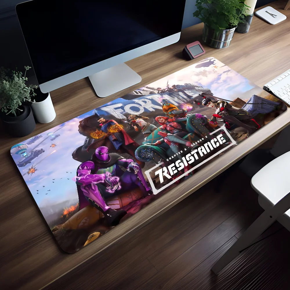 Rutschfestes Mauspad Game Lockedge Survival Büro Student Gaming Shooting, verdickt, groß, Schreibunterlage F-FORTNITE MousePad