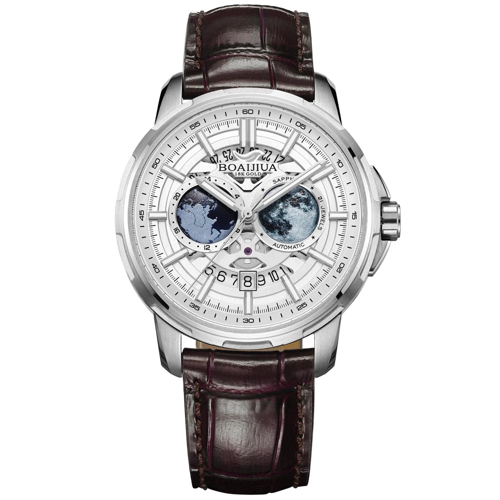 BORIAGE(BOAIJIUA) Fully Automatic Mechanical Men's Watch Original Design Mechanical Watches Waterproof Luminous Wristwatch