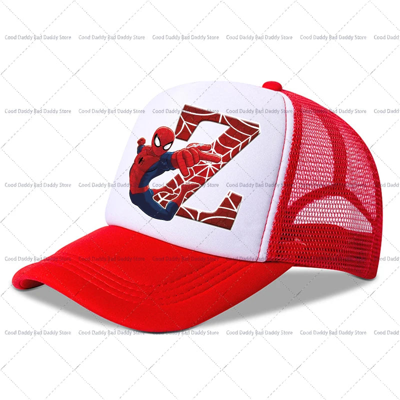 Spiderman Children Baseball Cap Kawaii Cartoon Printed Cap Boys Girls Outdoor Sports Sun Hat Adjustable Peaked Cap Kids Gifts