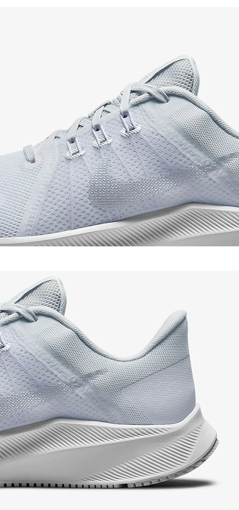 Nike Authentic Quest 4 Damen-Sportschuhe, niedrig geschnitten, atmungsaktive Laufschuhe DA1106-100