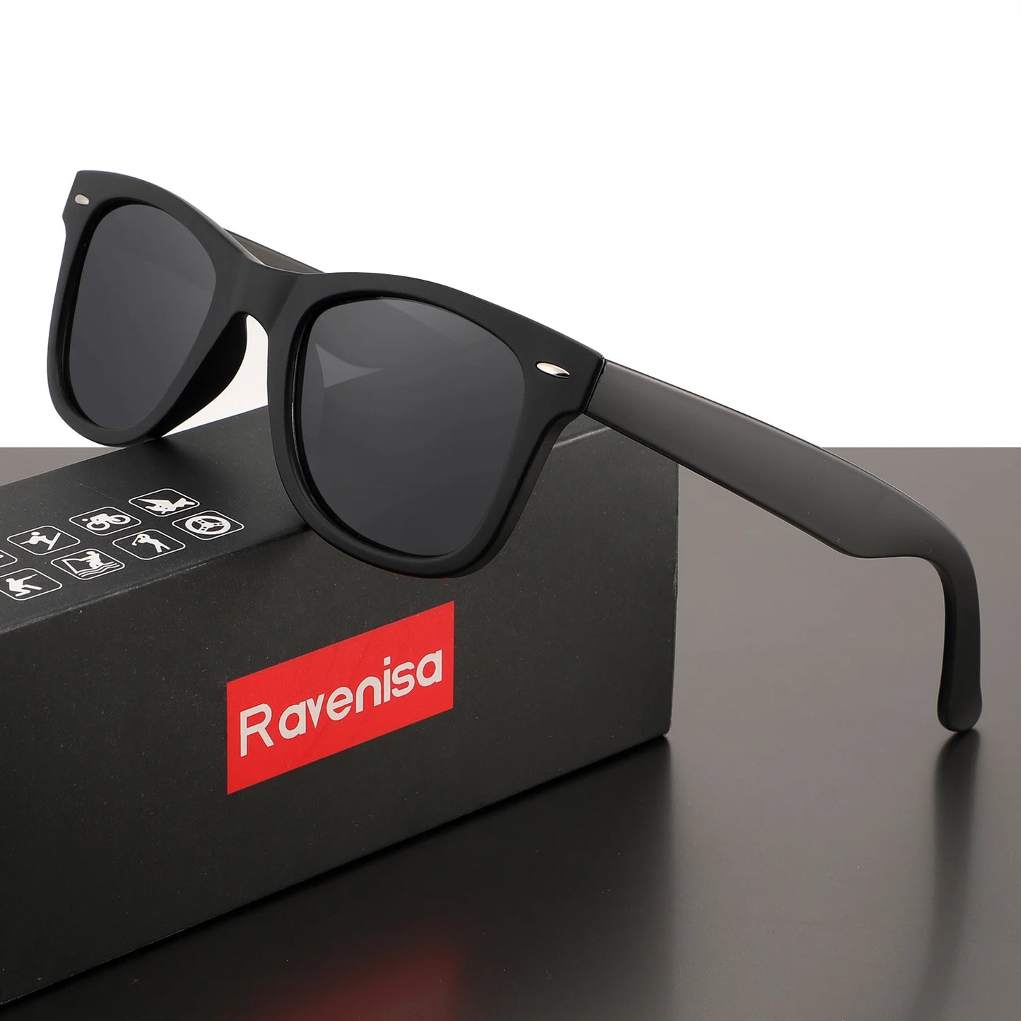 Ravenisa Men's Polarized Sunglasses classic fashion UV400 Women's Glasses Driving Outdoor Travel Glasses Cool