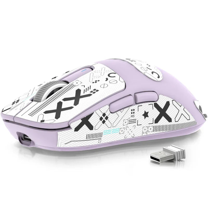 ATTACK SHARK X3 kabellose Gaming-Maus PixArt PAW3395 49g SUPERLIGHT, BT/2.4G kabellos/kabelgebunden, 6 einstellbare DPI-Stufen bis zu 26000
