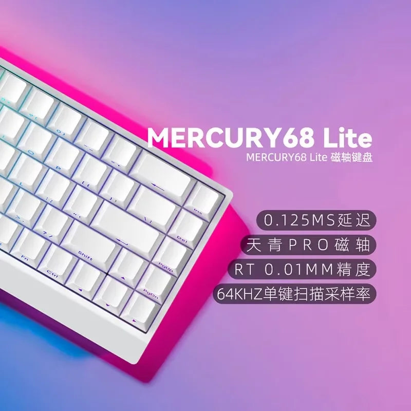 IROK Carotmas Mercury68 Magnetic Switch Mechanical Keyboards 8K 68 Keys RT0.004mm Low Delay Custom Wired Gaming Keyboard PC Gifts