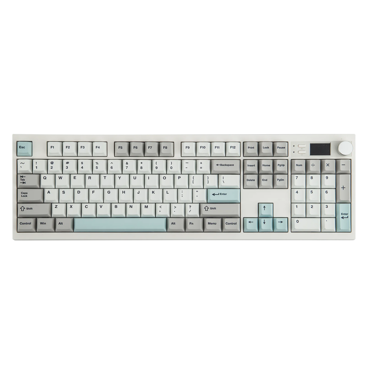 EPOMAKER QK108 QMK/VIA Full-Sized ANSI US Layout Wired/BT/2.4Ghz Wireless Mechanical Keyboard RGB Backlight with 8000mAh Battery