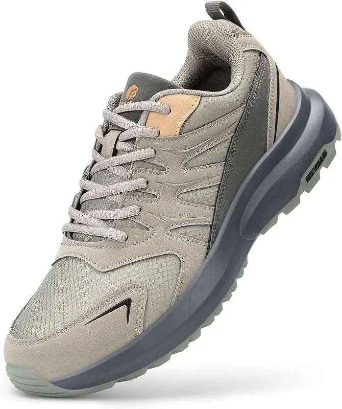 FitVille Extra Wide Sneakers For Men Hiking Walking Shoes Wide Toe Box Lightweight Running Shoe For Flat Feet With Arch Support