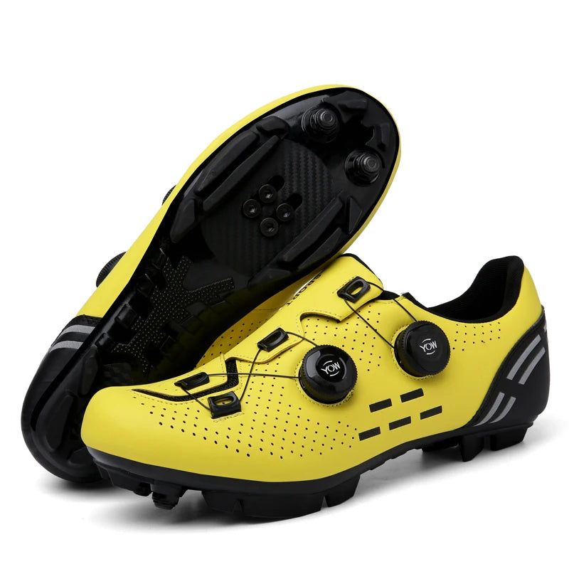 Pantofi de ciclism de înaltă calitate, SPD cu autoblocare pentru bărbați, pantofi sport de curse pentru bicicletă, pantofi de ciclism MTB de munte antiderapanți pentru femei, 36-47