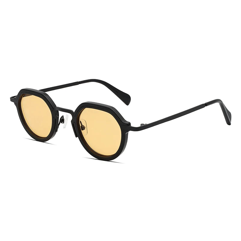 ChicOptix Fashionable Retro Acetate and Metal Sunglasses Unisex Luxury Brand Designer Style UV400 UV Protection Outdoor Casual