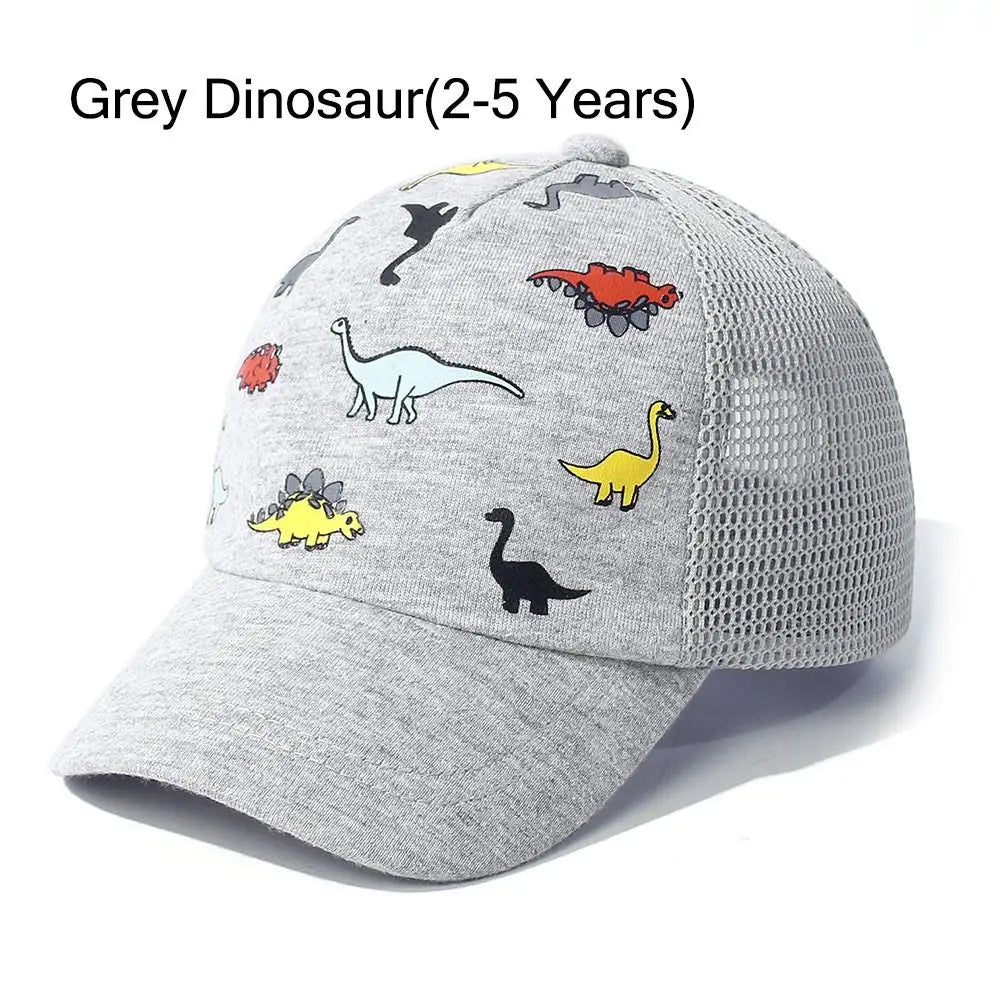 Toddler Baseball Hat Sun Protection Baby Cap Adjustable Fit Mesh Baseball Hat Outdoor Beach Sun Cap for Kids 1-5Years