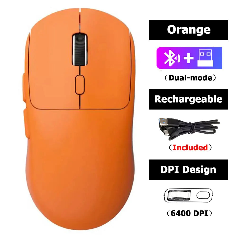High Quality Rechargeable Wireless Mice Support Bluetooth/2.4G Gaming Mouse High Precision Silent Gamer Mice for iPad Computer