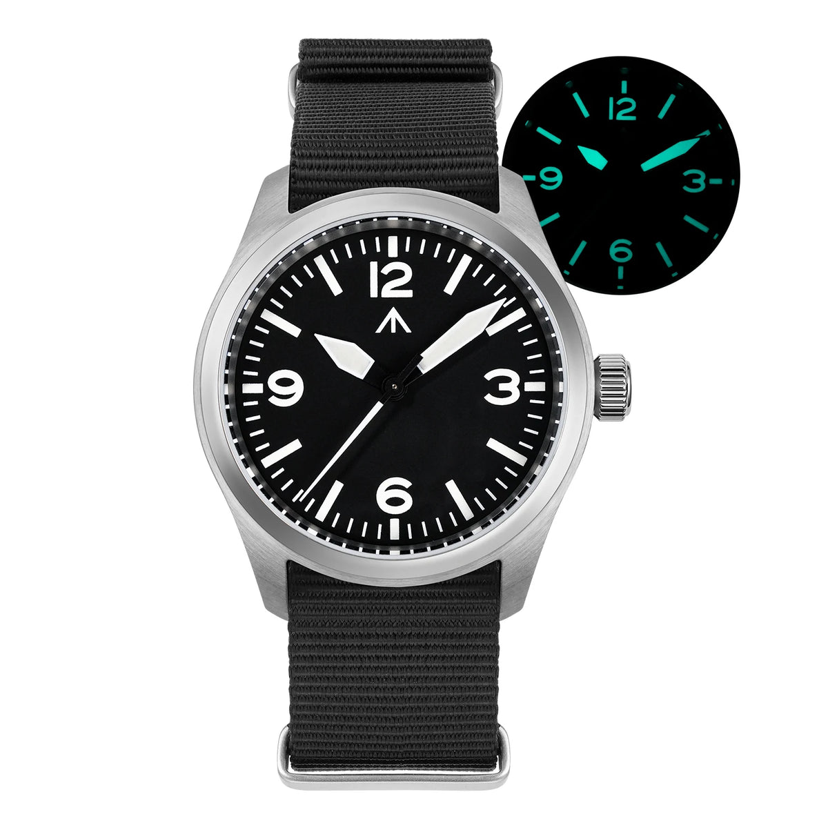 Militado ML08 Switzerland Ronda 515 Quartz Movement Double Sapphire Crystal BGW9 Luminous 10Bar Waterproof 38mm Vintage Watch