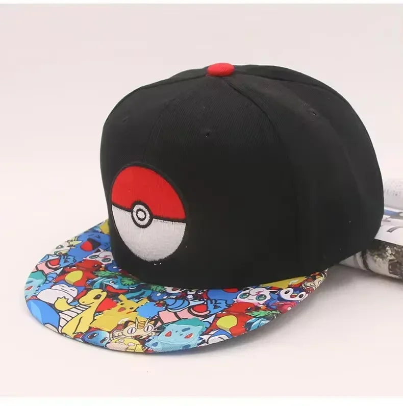 Pokemon Baseball Hat Pikachu Embroidery Cap Boy Girl Summer Sunhat Parent-child Cartoon Anime Outdoor Sport Shade Caps Kids Gift