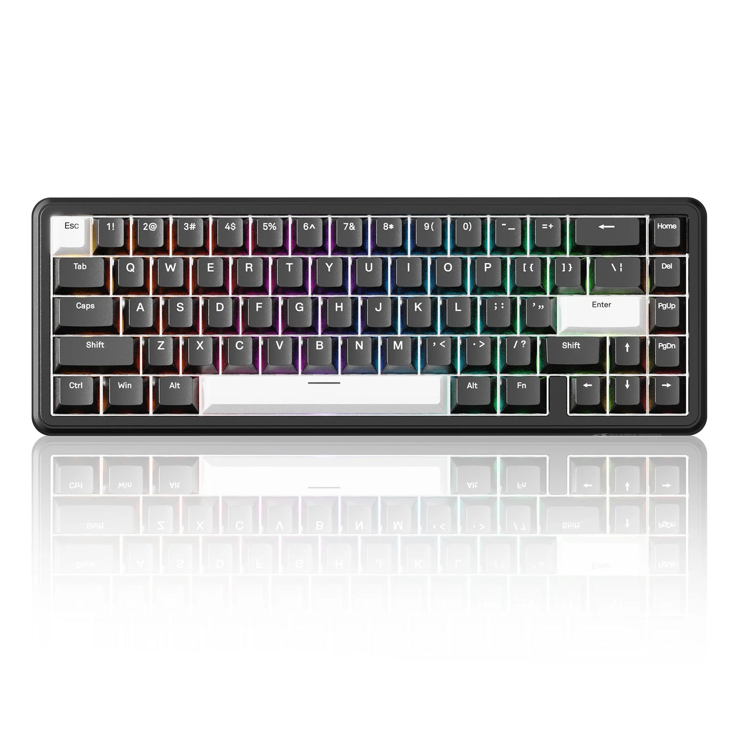 ATTACK SHARK X65 HE Magnetic Switch Rapid Trigger Keyboard, 65% Wired Gaming Keyboard with 8000Hz Polling Rate, Hall Effect RGB Mechanical Keyboard