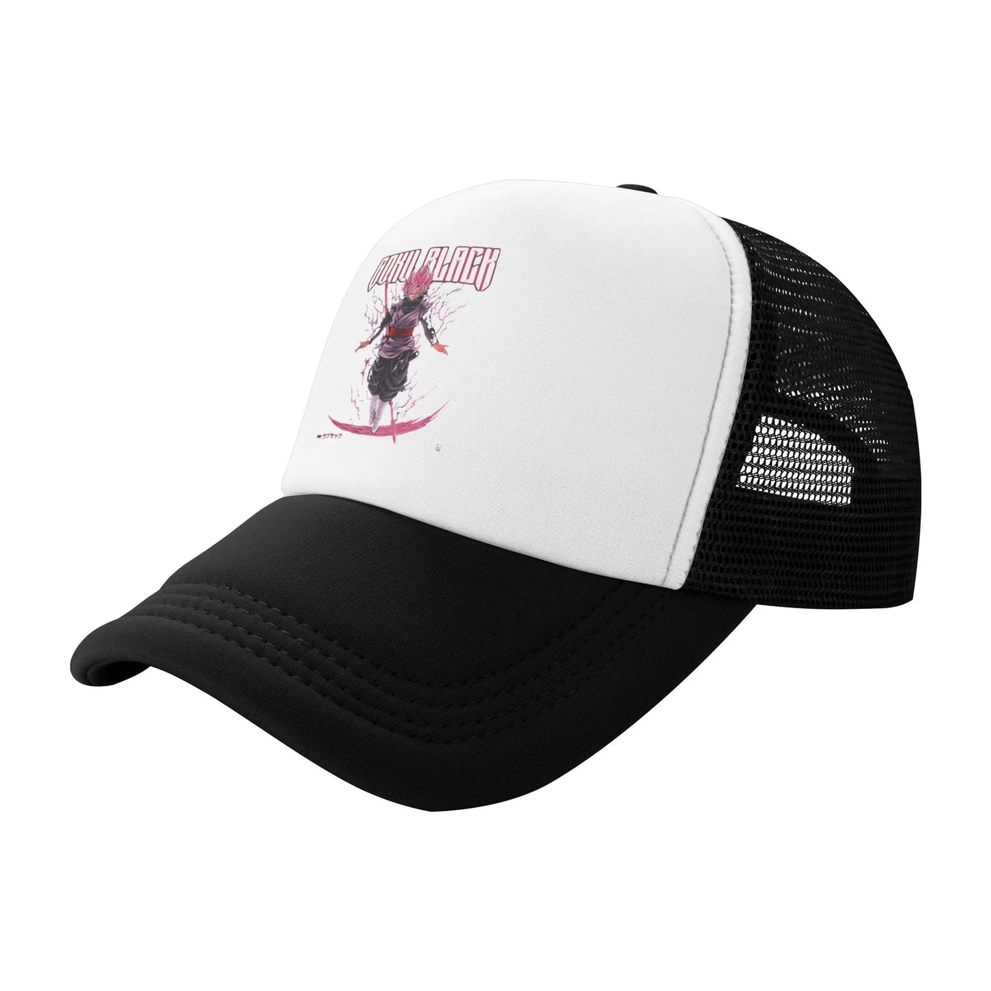 Dragon Ball Black Goku Trucker Cap Men Women Hat Sun Hat Sports Cap Adjustable Polyester Mesh Baseball Cap Summer