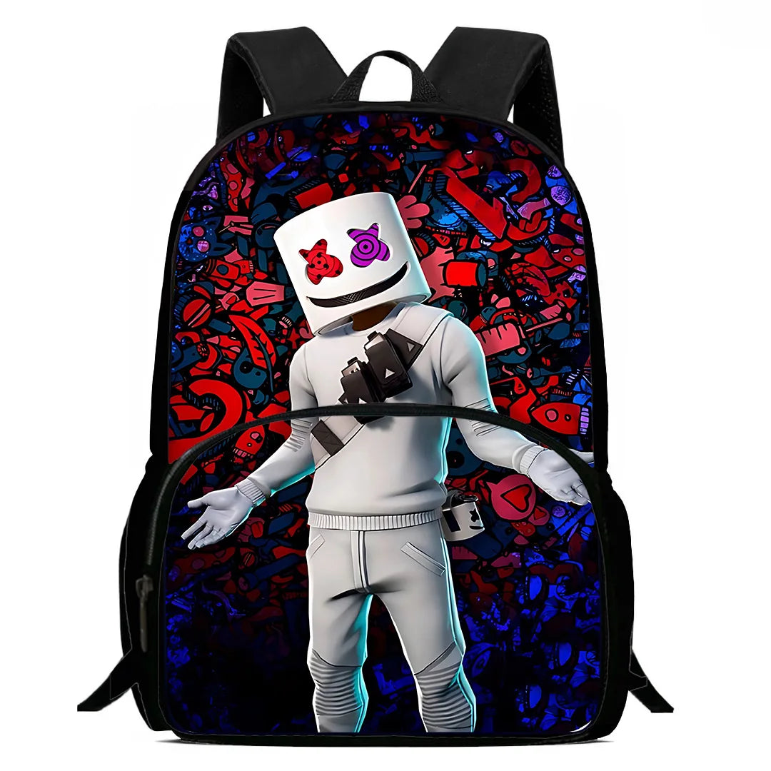 Mochila clásica de Fortnite para niños y niñas, regalo de cumpleaños para estudiantes, bolsa escolar infantil de gran capacidad, mochila de camping duradera