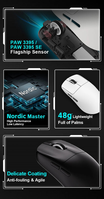 ATK VXE Dragonfly R1 Pro MAX kabellose Gaming-Maus PAW3395 R1 SE Plus Custom Esports FPS-Maus, wiederaufladbar, leichtgewichtige Maus