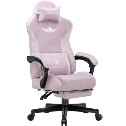GTPLAYER Gaming Chair, Fabric Lumbar Support Ergonomic Gamer Chair PC Chair with Widened Backrest