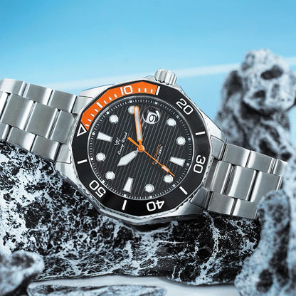 WM Watch Automatic Mechanical Watches Ceramic Bezel Anti-reflective Coating 100 Water Resistant Sapphire Welly Merck Watch 189M