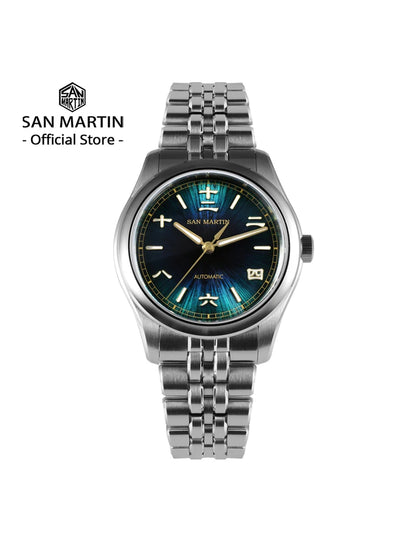 San Martin New 39mm Gada Watch Chinese Style Original Design Sunburst JianZhan Miyota 90S5 Men Dress Automatic Mechanical SN0144