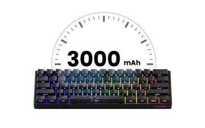 Akko MonsGeek FUN60 mechanische Tastatur mit Magnetschaltern, 60% Gaming-Tastatur, Rapid Trigger 0.01mm, 8K ARGB, HE/TMR Custom-Tastatur