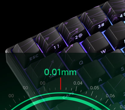Akko MonsGeek FUN60 mechanische Tastatur mit Magnetschaltern, 60% Gaming-Tastatur, Rapid Trigger 0.01mm, 8K ARGB, HE/TMR Custom-Tastatur