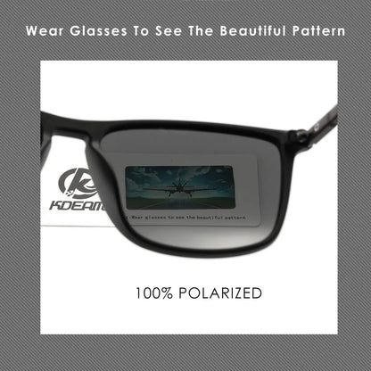 KDEAM New Luxury Polarized Sunglasses Men's Driving Shades Fishing Travel Golf Sunglass Male Sun Glasses CE