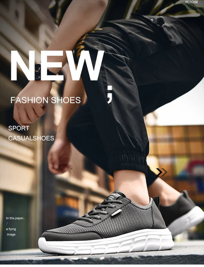 Men's Shoes Casual Mesh Summer Sneakers Breathable Lightweight Tenis Men Walking Sneaker Comfortable Masculino Zapatillas Hombre