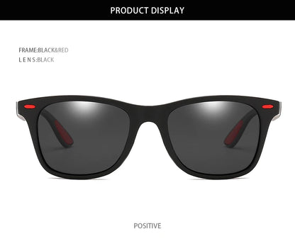 Hot Sale Polarized Sunglasses Men Women Classic Square Plastic Driving Sun Glasses Male Fashion Black Travelling Shades UV400