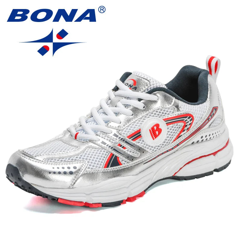 Zapatillas deportivas BONA para hombre de nuevos diseñadores, tendencia, transpirables, para caminar, correr y hacer deporte, calzado suave masculino
