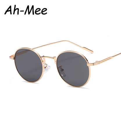 Fashion Round Vintage Sunglasses Women Men Gradient Sun Glasses For Female Retro Alloy Eyeglasses Gafas De Sol Shades