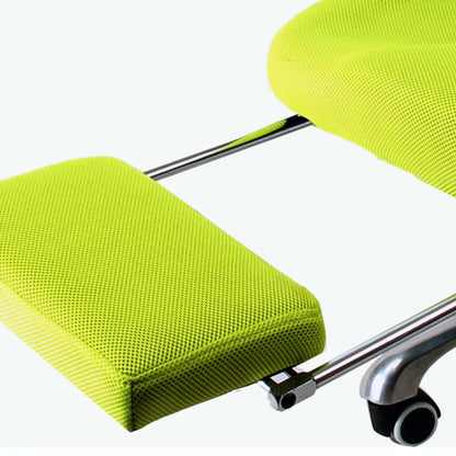 Silla de ordenador para oficina en casa, silla de malla con reposapiés, reclinable para la pausa del almuerzo, giratoria, elevable, con reposacabezas BR-10