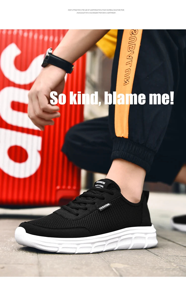 Men's Shoes Casual Mesh Summer Sneakers Breathable Lightweight Tenis Men Walking Sneaker Comfortable Masculino Zapatillas Hombre