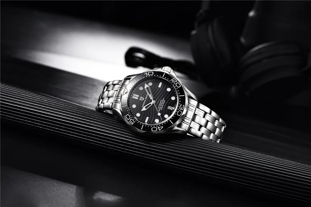 PAGANI DESIGN 2026 New V2 Waves 200M Diving Men's Watches Fashion Luxury Automatic Watch Men AR Sapphire crystal Wrist watch Men