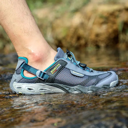 HUMTTO Men Upstream Shoes Outdoor Trekking Wading Aqua Shoes Breathable Mesh Quick drying ankle women  water Sneakers Non-slip