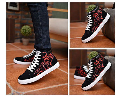 Men Casual Skateboarding Shoes High Top Sneakers Sports Shoes Men Outdoor Breathable Street Walking Shoes 48 Chaussure Homme 47