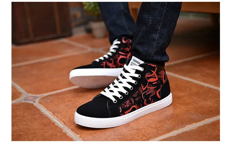 Men Casual Skateboarding Shoes High Top Sneakers Sports Shoes Men Outdoor Breathable Street Walking Shoes 48 Chaussure Homme 47