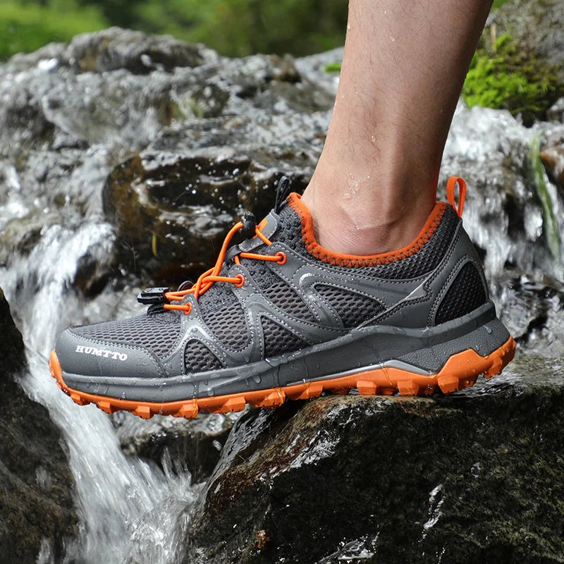 HUMTTO Men Upstream Shoes Outdoor Trekking Wading Aqua Shoes Breathable Mesh Quick drying ankle women  water Sneakers Non-slip