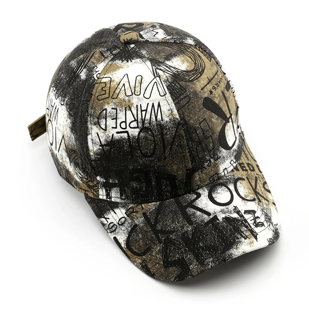 FS Black Red Graffiti Baseball Caps For Men Luxury Brand Women Hat Snapback Hip Hop Cap Street Trucker Hats Casquettes Hommes