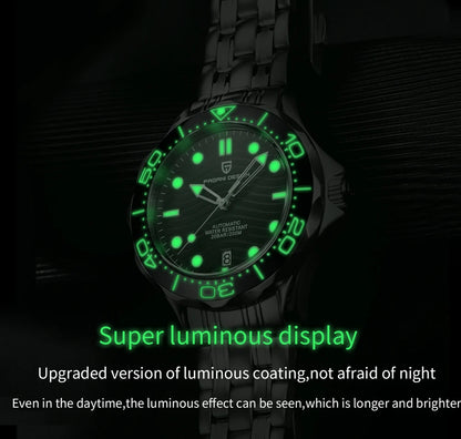 PAGANI DESIGN 2026 New V2 Waves 200M Diving Men's Watches Fashion Luxury Automatic Watch Men AR Sapphire crystal Wrist watch Men