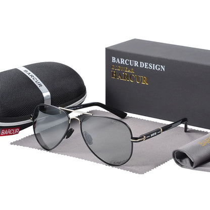 BARCUR Polarized Mens Sunglasses Pilot Sun Glasses for Men accessories Driving Fishing Hiking Eyewear Oculos Gafas De Sol