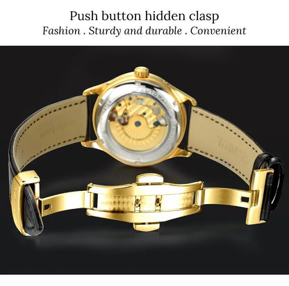 CARNIVAL New Dual Time Zone Watches for Men Automatic Multifunction Men Mechanical Wristwatches Sapphire Calendar Watch for Men
