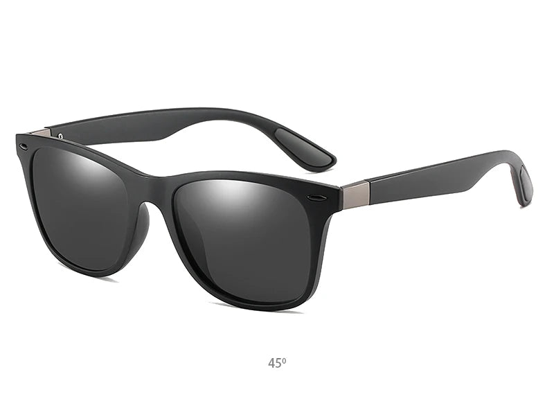 Hot Sale Polarized Sunglasses Men Women Classic Square Plastic Driving Sun Glasses Male Fashion Black Travelling Shades UV400