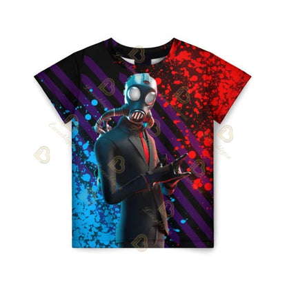 Tricou casual pentru copii Summer Fashion Fortnite Mascot, imprimeu 3D, unisex, pentru băieți și fete, îmbrăcăminte pentru copii, top T-shirt