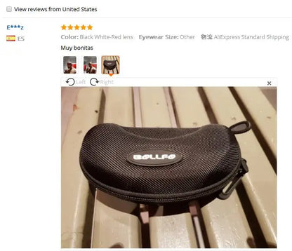 BOLLFO Anti-Glare Bike Glasses UV Protection Cycling Sunglasses TR90 Genuine REVO Coating Silicone Temple Grips Cycling Eyewear